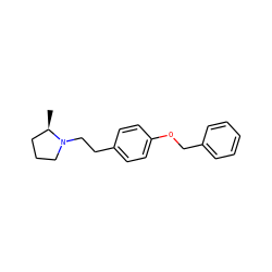 C[C@@H]1CCCN1CCc1ccc(OCc2ccccc2)cc1 ZINC000029131627