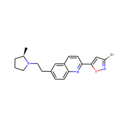 C[C@@H]1CCCN1CCc1ccc2nc(-c3cc(Br)no3)ccc2c1 ZINC000049055234