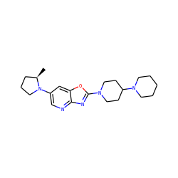 C[C@@H]1CCCN1c1cnc2nc(N3CCC(N4CCCCC4)CC3)oc2c1 ZINC000073298652