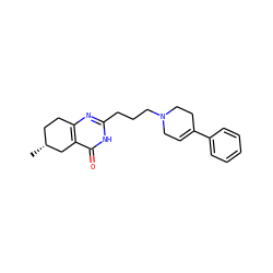 C[C@@H]1CCc2nc(CCCN3CC=C(c4ccccc4)CC3)[nH]c(=O)c2C1 ZINC000040412885