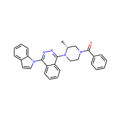 C[C@@H]1CN(C(=O)c2ccccc2)CCN1c1nnc(-n2ccc3ccccc32)c2ccccc12 ZINC000058519989