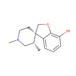 C[C@@H]1CN(C)CC[C@@]12COc1c(O)cccc12 ZINC000029481389
