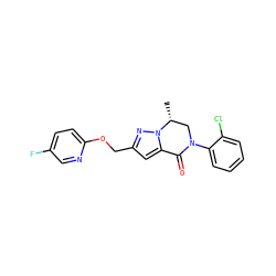 C[C@@H]1CN(c2ccccc2Cl)C(=O)c2cc(COc3ccc(F)cn3)nn21 ZINC000473100519