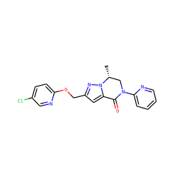 C[C@@H]1CN(c2ccccn2)C(=O)c2cc(COc3ccc(Cl)cn3)nn21 ZINC000473085534