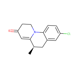 C[C@@H]1Cc2cc(Cl)ccc2N2CCC(=O)C=C12 ZINC000013813830