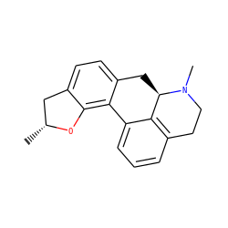 C[C@@H]1Cc2ccc3c(c2O1)-c1cccc2c1[C@@H](C3)N(C)CC2 ZINC000045367060