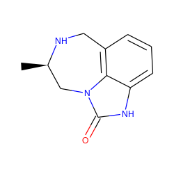 C[C@@H]1Cn2c(=O)[nH]c3cccc(c32)CN1 ZINC000006031643