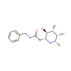 C[C@@H]1N[C@H](CC(=O)NCc2ccccc2)[C@@H](O)[C@H](O)[C@@H]1O ZINC000096286026