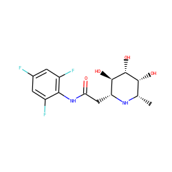 C[C@@H]1N[C@H](CC(=O)Nc2c(F)cc(F)cc2F)[C@@H](O)[C@H](O)[C@@H]1O ZINC000096286014