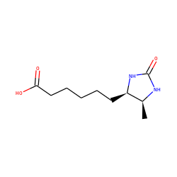 C[C@@H]1NC(=O)N[C@@H]1CCCCCC(=O)O ZINC000094437777