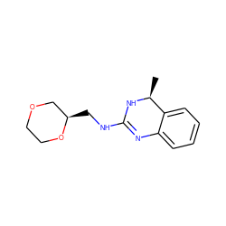 C[C@@H]1NC(NC[C@@H]2COCCO2)=Nc2ccccc21 ZINC000029130906