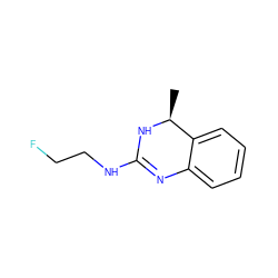 C[C@@H]1NC(NCCF)=Nc2ccccc21 ZINC000029131392