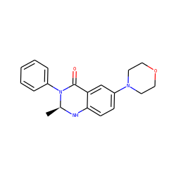 C[C@@H]1Nc2ccc(N3CCOCC3)cc2C(=O)N1c1ccccc1 ZINC000072113871