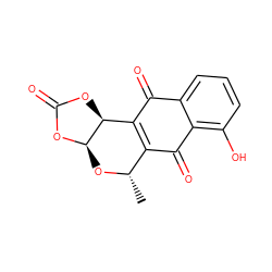 C[C@@H]1O[C@H]2OC(=O)O[C@H]2C2=C1C(=O)c1c(O)cccc1C2=O ZINC000004216679