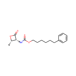C[C@@H]1OC(=O)[C@@H]1NC(=O)OCCCCCCc1ccccc1 ZINC000096283418