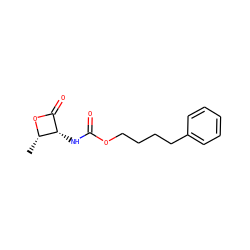 C[C@@H]1OC(=O)[C@@H]1NC(=O)OCCCCc1ccccc1 ZINC000096283416
