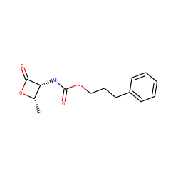 C[C@@H]1OC(=O)[C@@H]1NC(=O)OCCCc1ccccc1 ZINC000096283417