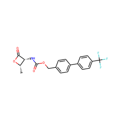 C[C@@H]1OC(=O)[C@@H]1NC(=O)OCc1ccc(-c2ccc(C(F)(F)F)cc2)cc1 ZINC000148757833