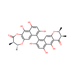 C[C@@H]1Oc2cc3c(-c4c(O)cc(O)c5c(O)c6c(cc45)O[C@H](C)[C@@H](C)C(=O)O6)c(O)cc(O)c3c(O)c2C(=O)[C@@H]1C ZINC000027762927