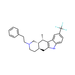 C[C@@H]1c2c([nH]c3ccc(C(F)(F)F)cc23)C[C@H]2CCN(CCc3ccccc3)C[C@H]12 ZINC000073163504