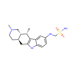C[C@@H]1c2c([nH]c3ccc(NCS(N)(=O)=O)cc23)C[C@H]2CCN(C)C[C@H]12 ZINC000073164956