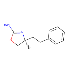 C[C@]1(CCc2ccccc2)COC(N)=N1 ZINC000083964653