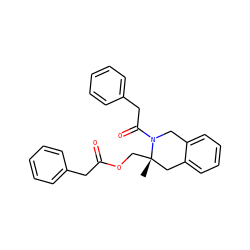 C[C@]1(COC(=O)Cc2ccccc2)Cc2ccccc2CN1C(=O)Cc1ccccc1 ZINC000072184030