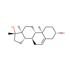C[C@]1(O)CC[C@H]2[C@@H]3CC=C4C[C@@H](O)CC[C@]4(C)[C@H]3CC[C@@]21C ZINC000004081428