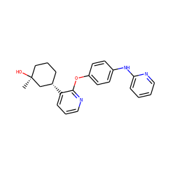 C[C@]1(O)CCC[C@H](c2cccnc2Oc2ccc(Nc3ccccn3)cc2)C1 ZINC000143048189