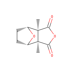 C[C@]12C(=O)OC(=O)[C@@]1(C)[C@@H]1CC[C@H]2O1 ZINC000017611186