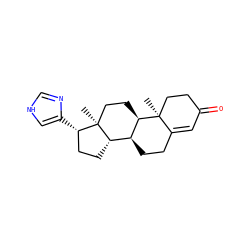 C[C@]12CC[C@@H]3[C@@H](CCC4=CC(=O)CC[C@@]43C)[C@@H]1CC[C@@H]2c1c[nH]cn1 ZINC000026982394