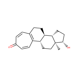 C[C@]12CC[C@@H]3c4ccc(=O)ccc4CC[C@H]3[C@@H]1CC[C@@H]2O ZINC000013766667
