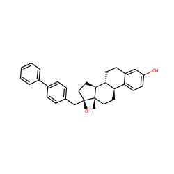 C[C@]12CC[C@@H]3c4ccc(O)cc4CC[C@H]3[C@@H]1CC[C@@]2(O)Cc1ccc(-c2ccccc2)cc1 ZINC000073199227