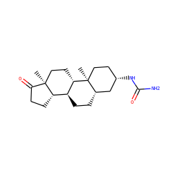 C[C@]12CC[C@H]3[C@@H](CC[C@H]4C[C@@H](NC(N)=O)CC[C@@]43C)[C@@H]1CCC2=O ZINC000084713788