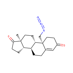 C[C@]12CC[C@H]3[C@@H](CCC4=CC(=O)CC[C@@]43CN=[N+]=[N-])[C@@H]1CCC2=O ZINC000006067844