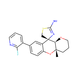 C[C@]12CCCO[C@@H]1[C@]1(CSC(N)=N1)c1cc(-c3cccnc3F)ccc1O2 ZINC000299839193