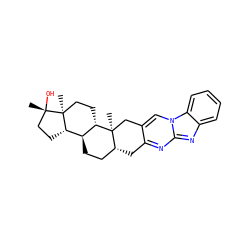 C[C@]12Cc3cn4c(nc3C[C@@H]1CC[C@@H]1[C@@H]2CC[C@@]2(C)[C@H]1CC[C@]2(C)O)nc1ccccc14 ZINC000013448401