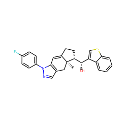 C[C@]12Cc3cnn(-c4ccc(F)cc4)c3C=C1CC[C@@H]2[C@@H](O)c1csc2ccccc12 ZINC000014970191
