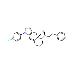 C[C@]12Cc3cnn(-c4ccc(F)cc4)c3C=C1CCC[C@@H]2[C@@H](O)CCc1ccccc1 ZINC000028392598
