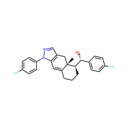 C[C@]12Cc3cnn(-c4ccc(F)cc4)c3C=C1CCC[C@@H]2[C@H](O)c1ccc(F)cc1 ZINC000013560786