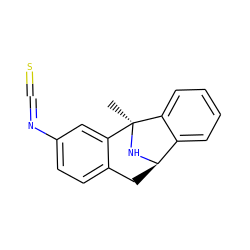 C[C@]12N[C@H](Cc3ccc(N=C=S)cc31)c1ccccc12 ZINC000026495967