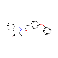 C[C@H]([C@@H](O)c1ccccc1)N(C)C(=O)Cc1ccc(Oc2ccccc2)cc1 ZINC000013863338