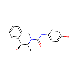 C[C@H]([C@@H](O)c1ccccc1)N(C)C(=O)Nc1ccc(O)cc1 ZINC000013863345