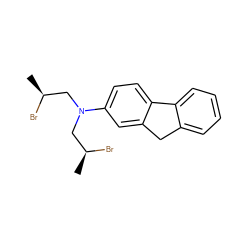 C[C@H](Br)CN(C[C@H](C)Br)c1ccc2c(c1)Cc1ccccc1-2 ZINC000001678226