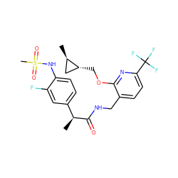 C[C@H](C(=O)NCc1ccc(C(F)(F)F)nc1OC[C@@H]1C[C@H]1C)c1ccc(NS(C)(=O)=O)c(F)c1 ZINC000096270927