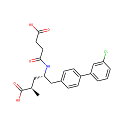 C[C@H](C[C@@H](Cc1ccc(-c2cccc(Cl)c2)cc1)NC(=O)CCC(=O)O)C(=O)O ZINC000167306769