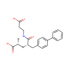 C[C@H](C[C@@H](Cc1ccc(-c2ccccc2)cc1)C(=O)NCCC(=O)O)C(=O)O ZINC000013741338