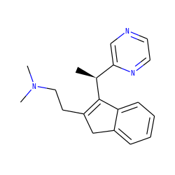 C[C@H](C1=C(CCN(C)C)Cc2ccccc21)c1cnccn1 ZINC000035804438