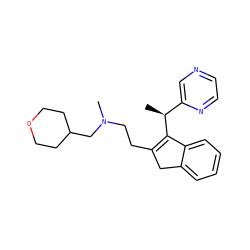 C[C@H](C1=C(CCN(C)CC2CCOCC2)Cc2ccccc21)c1cnccn1 ZINC000066099098