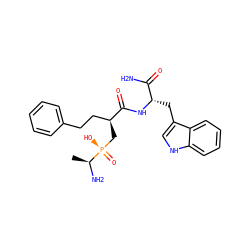C[C@H](N)[P@](=O)(O)C[C@@H](CCc1ccccc1)C(=O)N[C@@H](Cc1c[nH]c2ccccc12)C(N)=O ZINC000028974252